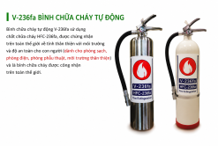 Bình chữa cháy cầm tay V-236fa: Hệ thống chữa cháy hỗn hợp halogen (HFC-236fa)